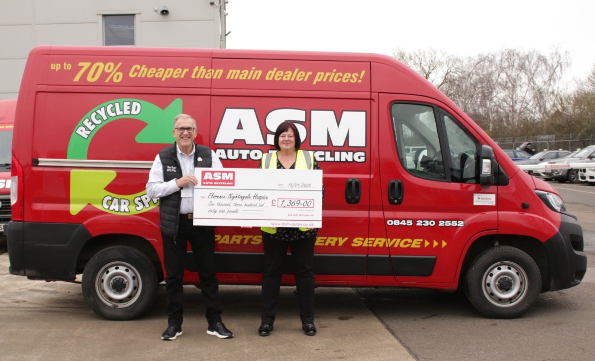 Florence Nightingale Hospice cheque presentation