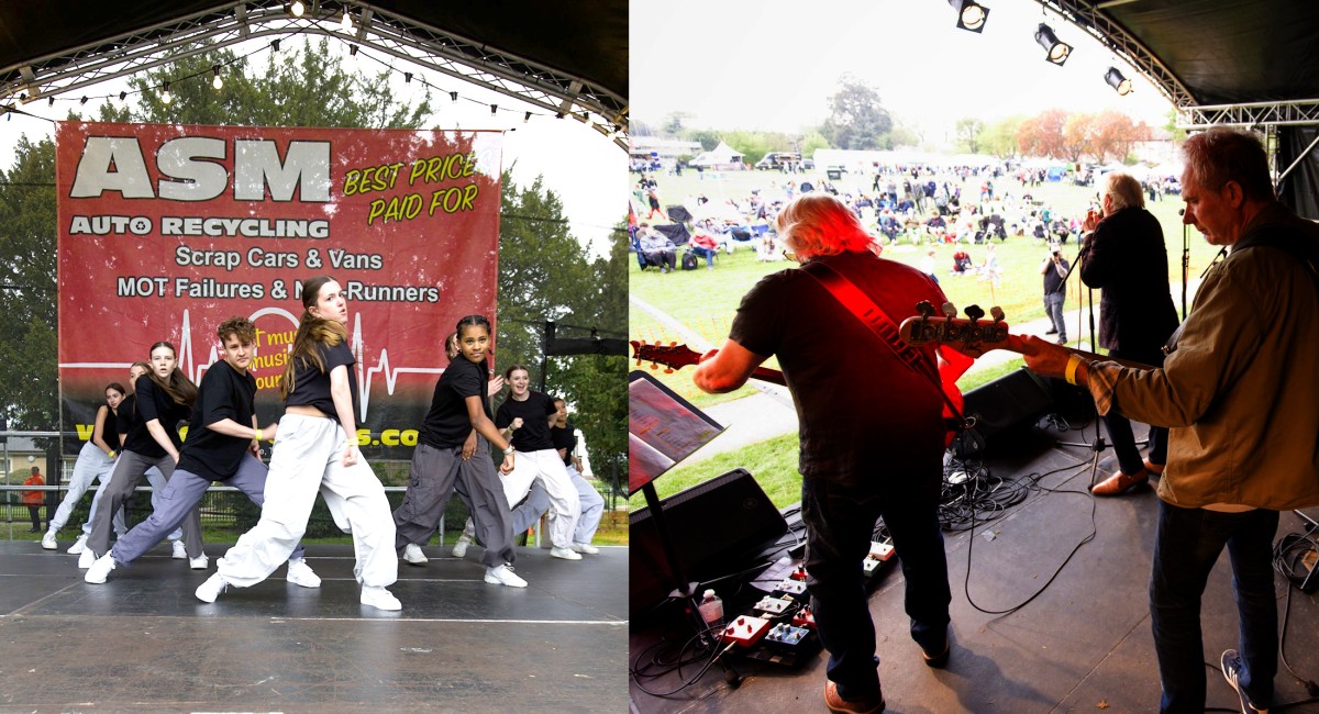 Music in the Park Thame main stage montage