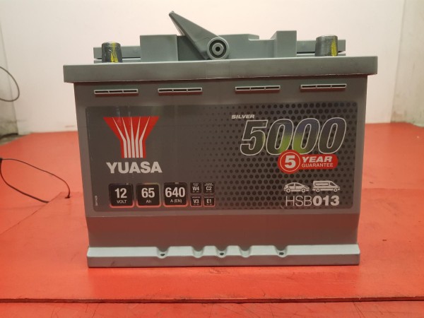 Car battery from ASM used parts store