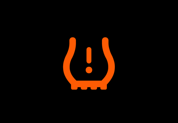 Tyre pressure warning symbol