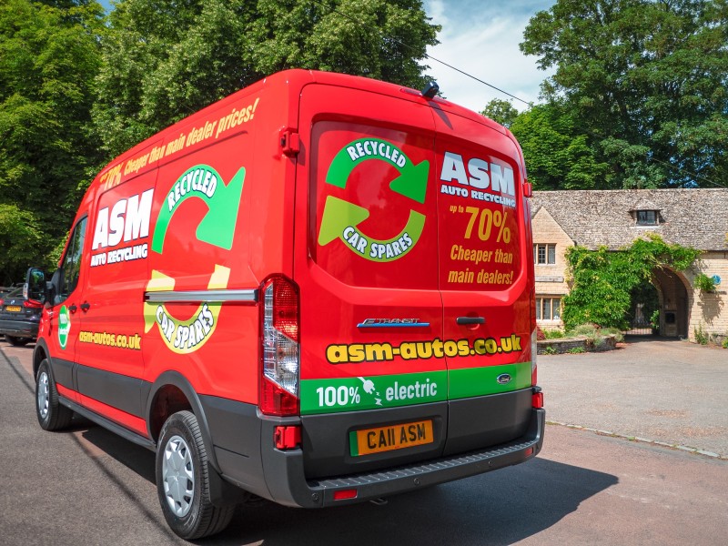 ASM green parts delivery EV van