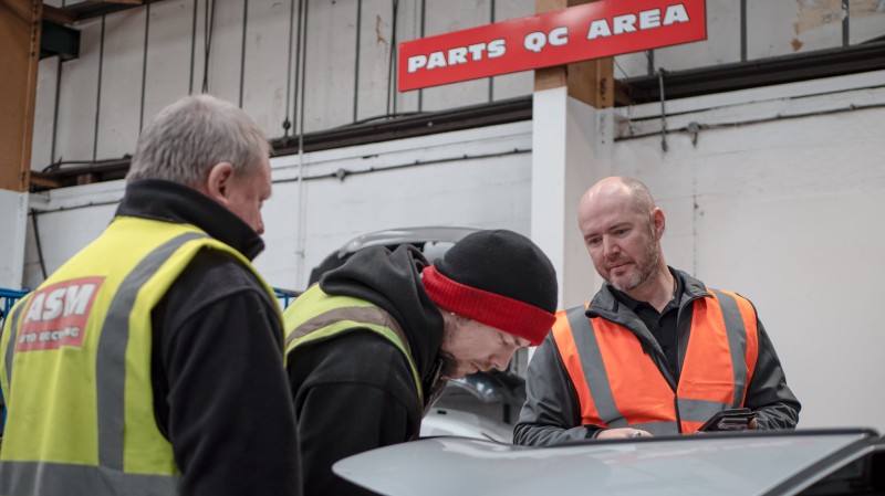 ASM parts quality control area