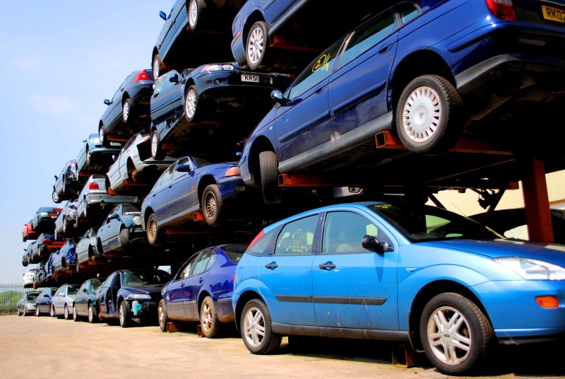 Vehicle storage racks at ASM in Thame