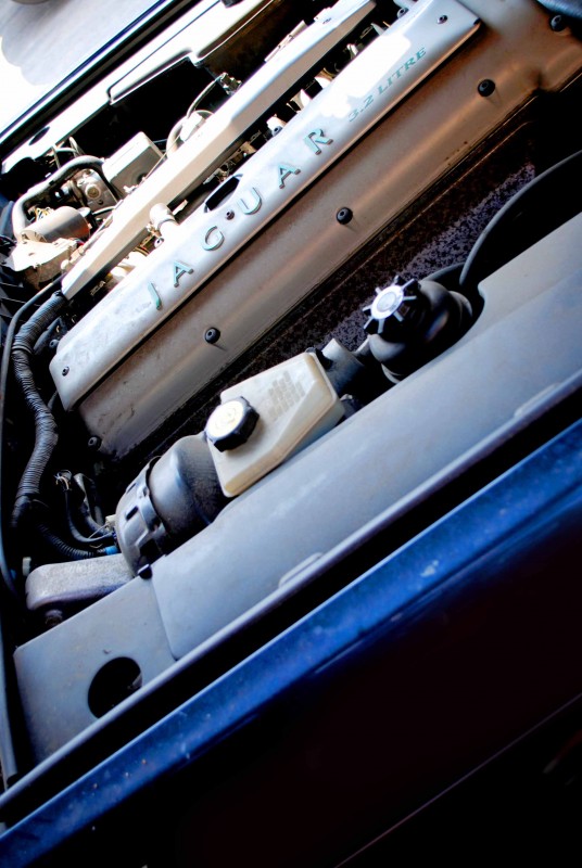 Close-up of car engine